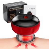 Electric Cupping Device with LCD Display, 6 Massage Modes, Heating Therapy, Gua Sha Massage Tool with Suction 