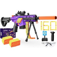 XMIFER 3-in-1 Electric Automatic Dart Blaster, M416 Auto-Manual Toy Dart Blaster with 160 Foam Darts, Scope, Bipod