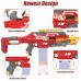 Automatic Electric Dart Blaster Toy, Fully Motorized Nerf Gun with 40 PCS Soft Darts and 15-Dart Clear Clip, for Kids, Teens and Adults - ZC7100