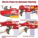 Automatic Electric Dart Blaster Toy, Fully Motorized Nerf Gun with 40 PCS Soft Darts and 15-Dart Clear Clip, for Kids, Teens and Adults - ZC7100