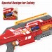 Automatic Electric Dart Blaster Toy, Fully Motorized Nerf Gun with 40 PCS Soft Darts and 15-Dart Clear Clip, for Kids, Teens and Adults - ZC7100
