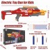 Automatic Electric Dart Blaster Toy, Fully Motorized Nerf Gun with 40 PCS Soft Darts and 15-Dart Clear Clip, for Kids, Teens and Adults - ZC7100
