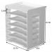 Desktop File Paper Organizer, Office Paper Letter Tray A4 Paper Holder Document Storage Rack for Home, Office, Study - 7 Tier