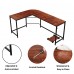  L Shaped Computer Desk  66-Inch Reversible Corner Office Desk with CPU Stand, Metal Frame, Wood Grain Top, Adjustable Feet  Home Office, Gaming, Study Workstation