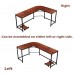  L Shaped Computer Desk  66-Inch Reversible Corner Office Desk with CPU Stand, Metal Frame, Wood Grain Top, Adjustable Feet  Home Office, Gaming, Study Workstation