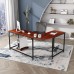  L Shaped Computer Desk  66-Inch Reversible Corner Office Desk with CPU Stand, Metal Frame, Wood Grain Top, Adjustable Feet  Home Office, Gaming, Study Workstation