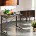 Folding Computer Desk, 90 x 46 cm Foldable Workstation Desk for Home, Office, Small Spaces (Walnut) - DY-015-3