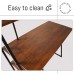 Compact Study Desk, 102 x 50cm Small Multipurpose Desk with 4 Tier Shelves, Industrial Wood, Metal Frame for Home, Office, Small Spaces - JA22118