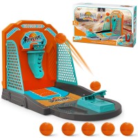 HX Sports Desktop Basketball Shooting Game, Mini Tabletop Finger Launching Game for Kids, Adults, 1-2 Players - 777-566