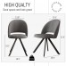 Set of 4 Dining Chair Set, Modern Fabric Upholstered Dining Chair with Steel Legs for Home, Dining Room, Kitchen - JD8999-QH-4