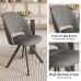 Set of 4 Dining Chair Set, Modern Fabric Upholstered Dining Chair with Steel Legs for Home, Dining Room, Kitchen - JD8999-QH-4