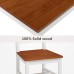 MECOR 3 PC Dining Table Set, Wooden Kitchen Table Set with 2 Chairs for Home, Kitchen (White) - 1010318300
