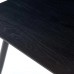 Dining Table, Black MDF Top, Metal Legs, 47.25 in, Seats 4