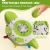 Baby Dinosaur Sensory Toy, Pull-Pop Silicone Baby Toy for 6-12-18 Months Early Development, Babies, Toddlers, Fine Motor Skills (Green) - BWL-101Y