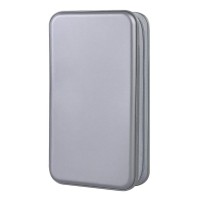 CD Case, 96 Capacity Hard Plastic DVD Disc Holder Organizer Storage Case (Grey)