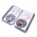 CD Case, 96 Capacity Hard Plastic DVD Disc Holder Organizer Storage Case (Grey)
