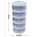 Multifunctional 5-Layer Stackable Shelf Insulation Food Cover Dust Proof Transparent Dish Tray Container