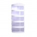 Multifunctional 5-Layer Stackable Shelf Insulation Food Cover Dust Proof Transparent Dish Tray Container