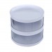Multifunctional 5-Layer Stackable Shelf Insulation Food Cover Dust Proof Transparent Dish Tray Container