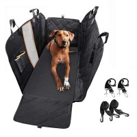 Dog Car Seat Cover, Waterproof Anti-Scratch with Mesh Window, Nonslip Back Seat Pet Protection for Cars/ Trucks/ SUV - 54 x 58"