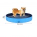 160 x 30 cm Portable Dog Kiddie Swimming Pool , PVC Foldable Non-Slip Bathtub for Small to Large Dogs Pets (Red)