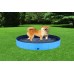 160 x 30 cm Portable Dog Kiddie Swimming Pool , PVC Foldable Non-Slip Bathtub for Small to Large Dogs Pets (Red)