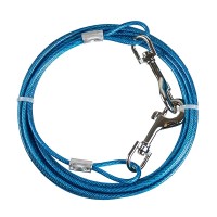 PETPHABET 4.5M Dog Tie-Out, Heavy Duty Tie Out Cable for Large Size Dogs Up To 50LBS