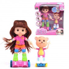 BiBi Interactive Dancing Doll and Bear Roller Skating Set - 33306