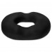 Therapeutic Memory Foam Pillow, Ergonomic Donut Cushion for Tailbone Pelvic Hip Pain Relief Recovery (Black)