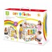 DIY Doodle Baby House, Foldable Cardboard Coloring Playhouse with 6 Coloring Pens for Kids - Z026