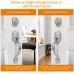 Front Door Handle Set, Deadbolt, Satin Nickel, Reversible