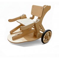 Wooden Push Ride-On Cart for Kids – Durable Pedal-Free Ride-On Toy with Steering Handles, Balance & Motor Skills Development, Indoor/Outdoor Play Model C2311
