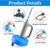 Plumbing Snake Drain Auger, 5M Snake Drain Hair Removal Tool with Stainless Steel Cleaner for Bathtub Drain, Sink, Kitchen and Shower