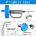 Plumbing Snake Drain Auger, 5M Snake Drain Hair Removal Tool with Stainless Steel Cleaner for Bathtub Drain, Sink, Kitchen and Shower