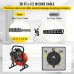 VEVOR Drain Cleaner Machine, 50FT x 1/2 Inch Electric Drain Auger with 4 Cutter & Foot Switch, Sewer Snake Drill Drain Auger Cleaner for 1" to 4" Pipes