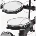 9-Piece Electronic Drum Set, Compact Mesh-Head Drum Kit with 222 Tones, 10 Preset Kits, Record Playback Function for Beginners - ED-400