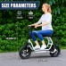 Adult Electric Scooter with Seat, 750W Motor, 14-Inch Pneumatic Tires, Front & Rear Disc Brakes, LCD Display, LED Headlight, Rear Basket, Folding Electric Scooter for Commuting, Gray and white Model HBCP1401