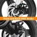 Adult Electric Scooter with Seat, 750W Motor, 14-Inch Pneumatic Tires, Foldable Handlebar, Rear Basket, Front & Rear Disc Brakes, LED Lights, LCD Display, Black Commuter E-Scooter Model P1402