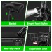 Adult Electric Scooter with Seat, 750W Motor, 14-Inch Pneumatic Tires, Foldable Handlebar, Rear Basket, Front & Rear Disc Brakes, LED Lights, LCD Display, Black Commuter E-Scooter Model P1402