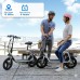 Adult Electric Scooter with Seat, 750W Motor, 14-Inch Pneumatic Tires, Foldable Handlebar, Rear Basket, Front & Rear Disc Brakes, LED Lights, LCD Display, Black Commuter E-Scooter Model P1402