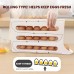 4-Tier Egg Holder for Refridgerator, Automatic Rolling Egg Dispenser Tray Storage for 30 Eggs