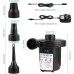 Electric Air Pump, 120V Two-Way Inflator Deflator Air Pump with 3 Nozzles for Air Mattresses, Pool Toys - XG-668A