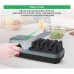 YOORLEAY Electric Knife Sharpener, 3-Stage Knife Sharpener for Straight Blade Knives, Serrated Knives, Ceramic Knives - RZ-D003
