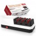 YOORLEAY Electric Knife Sharpener, 3-Stage Knife Sharpener for Straight Blade Knives, Serrated Knives, Ceramic Knives - RZ-D003