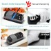 4 in 1 Electric Knife Sharpener with Diamond Abrasives for Straight Blade Knives, Serrated Knives, Ceramic Knives, Scissors - RZ-D004