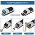 4 in 1 Electric Knife Sharpener with Diamond Abrasives for Straight Blade Knives, Serrated Knives, Ceramic Knives, Scissors - RZ-D004