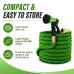 Expandable Garden Hose 50 ft with Adjustable Spray Nozzle, Solid Brass Connectors, Lightweight Flexible Water Hose, Compact Coil Storage for Lawn, Garden, Patio, Car Wash & Outdoor Cleaning