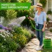 Expandable Garden Hose 50 ft with Adjustable Spray Nozzle, Solid Brass Connectors, Lightweight Flexible Water Hose, Compact Coil Storage for Lawn, Garden, Patio, Car Wash & Outdoor Cleaning