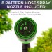 Expandable Garden Hose 50 ft with Adjustable Spray Nozzle, Solid Brass Connectors, Lightweight Flexible Water Hose, Compact Coil Storage for Lawn, Garden, Patio, Car Wash & Outdoor Cleaning