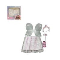 Enchanted Fairy Princess Dress-Up Set - Glittery Wings, Sparkling Tiara, and Magic Wand - Pink and Silver Costume Kit for Girls - Perfect for Pretend Play, Parties, and Halloween - Ages 3+